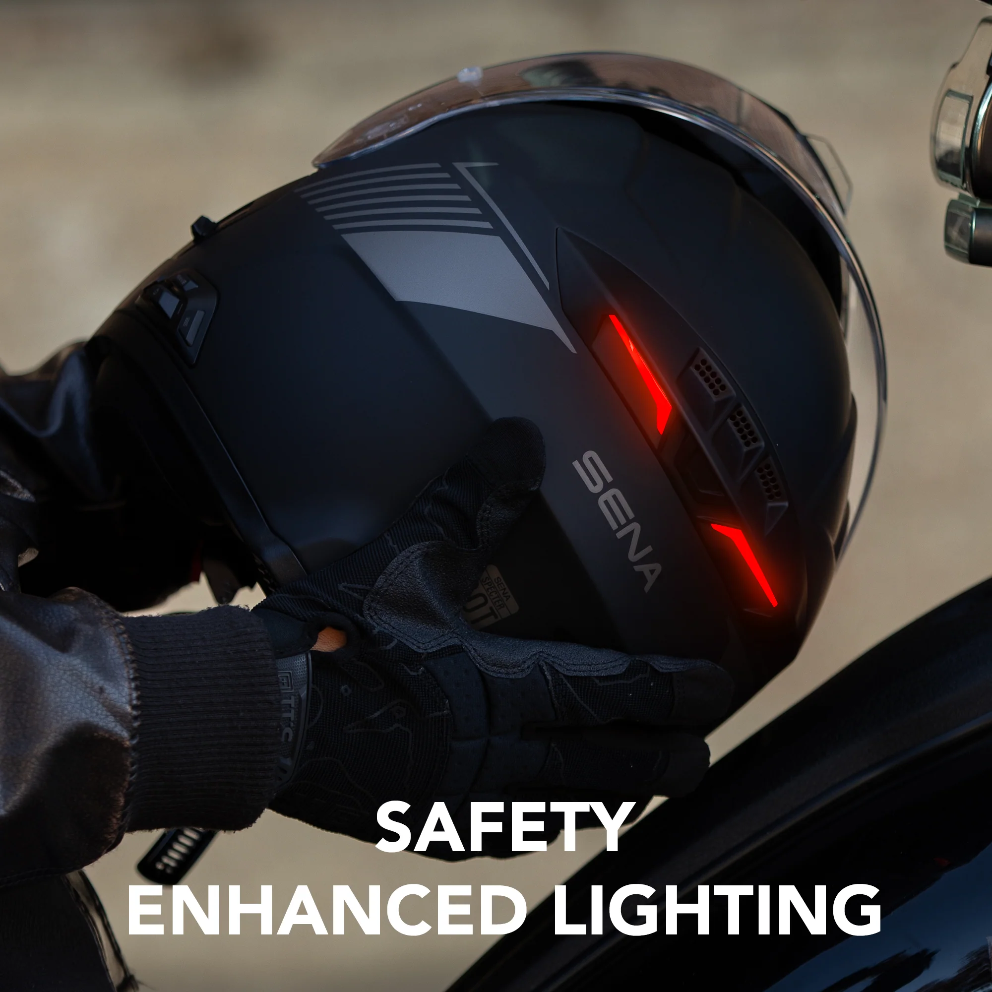 SPECTER Modular Smart Communication Motorcycle Helmet with Mesh Intercom, ECE - Image 8